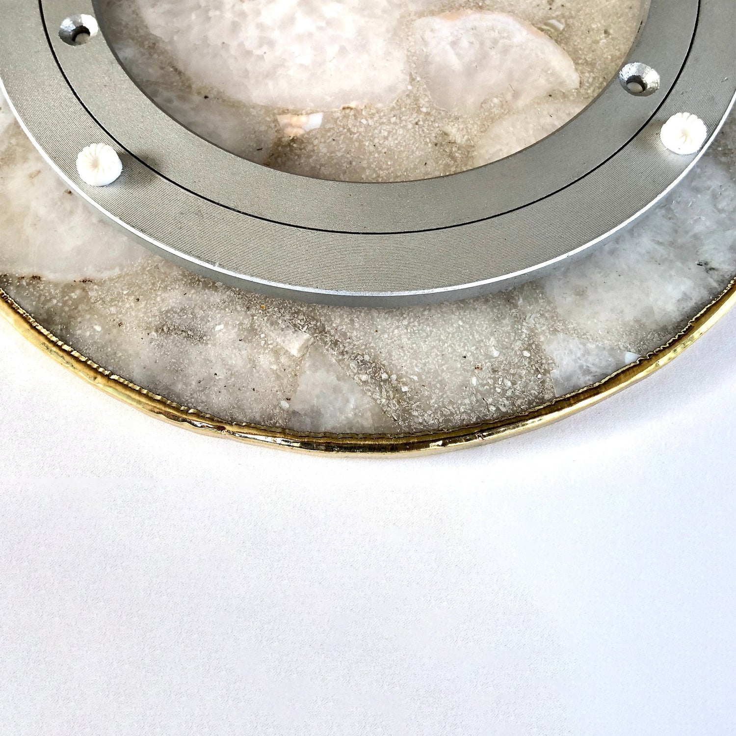 Blue Agate LazySusan | Countertop | Turntable | Centrepiece |